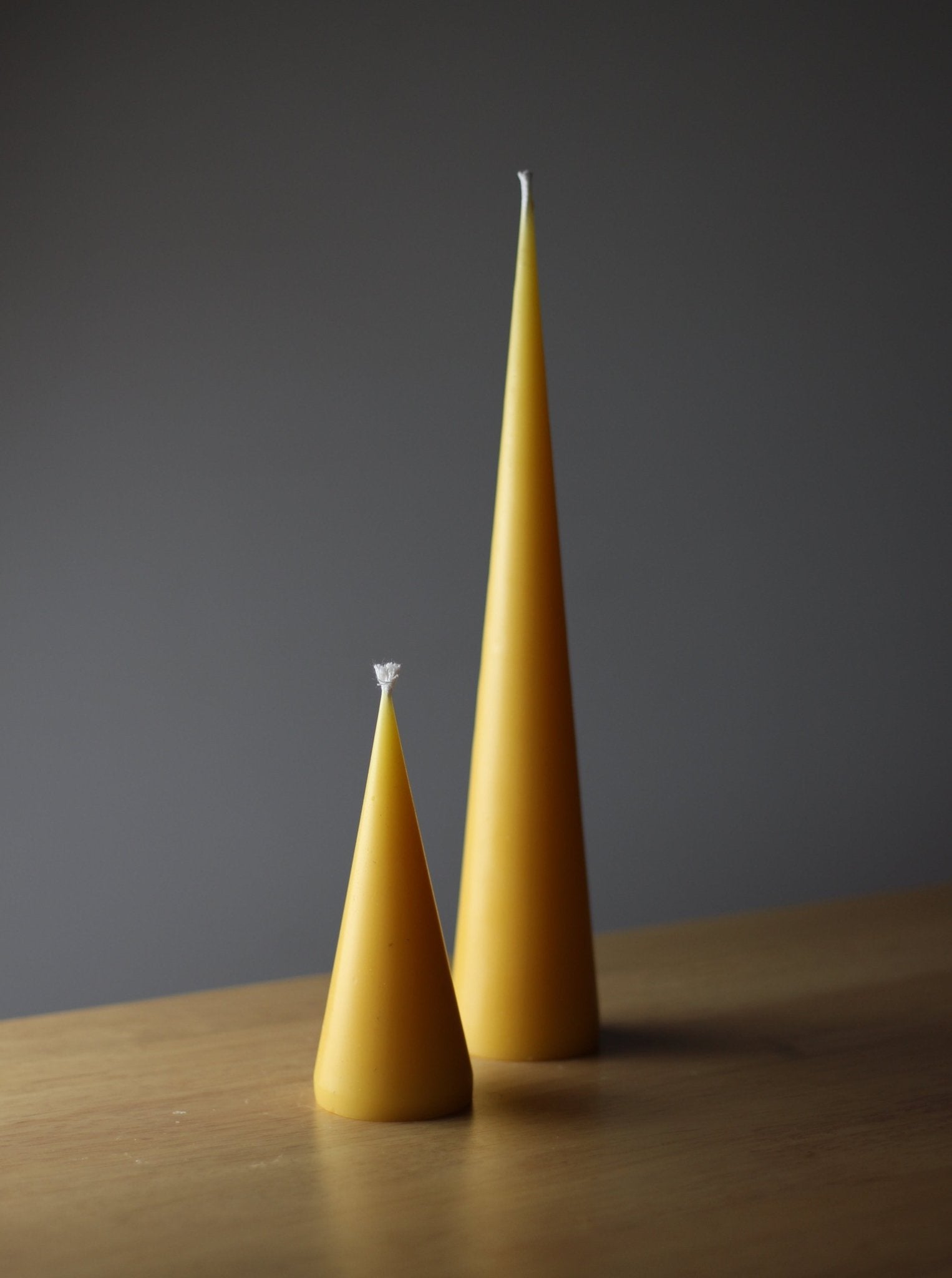Beeswax Pillar Candles - Double Cone - BZZWAX