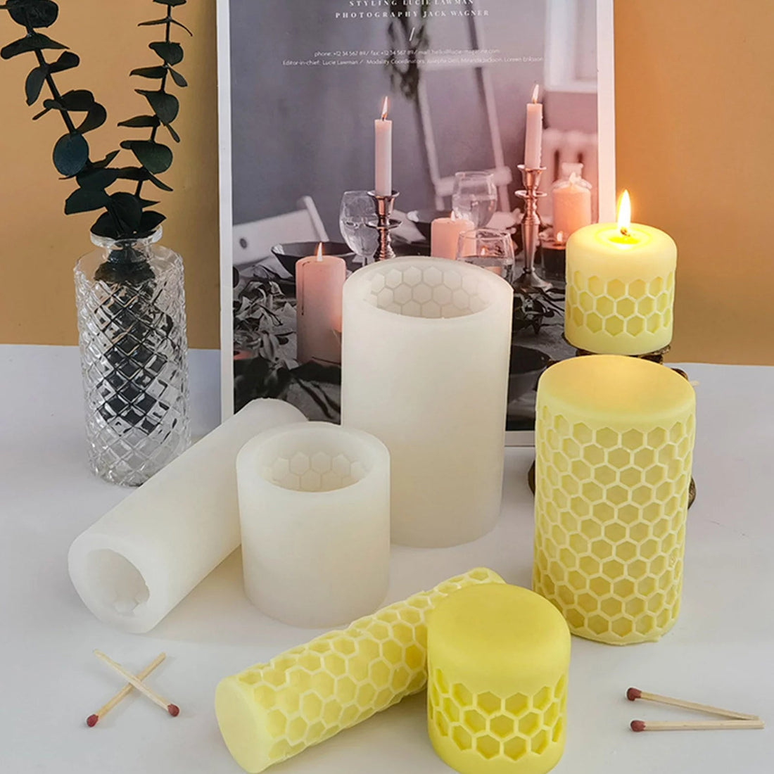 Why Silicone Molds Are Perfect for Beeswax Pillar Candles - BZZWAX