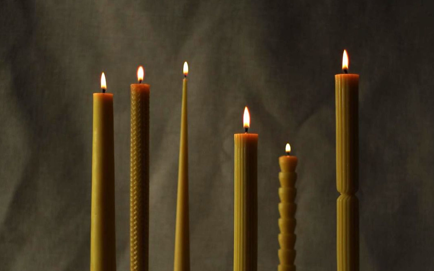 Beeswax Dinner Candles