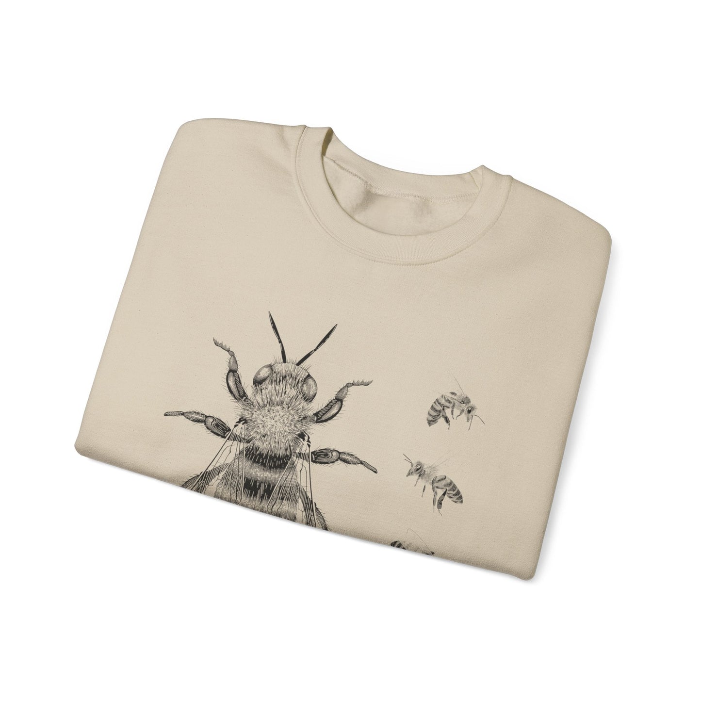 Beeswax Sweatshirt - Bee Pattern Unisex Crewneck Sweatshirt - BZZWAX