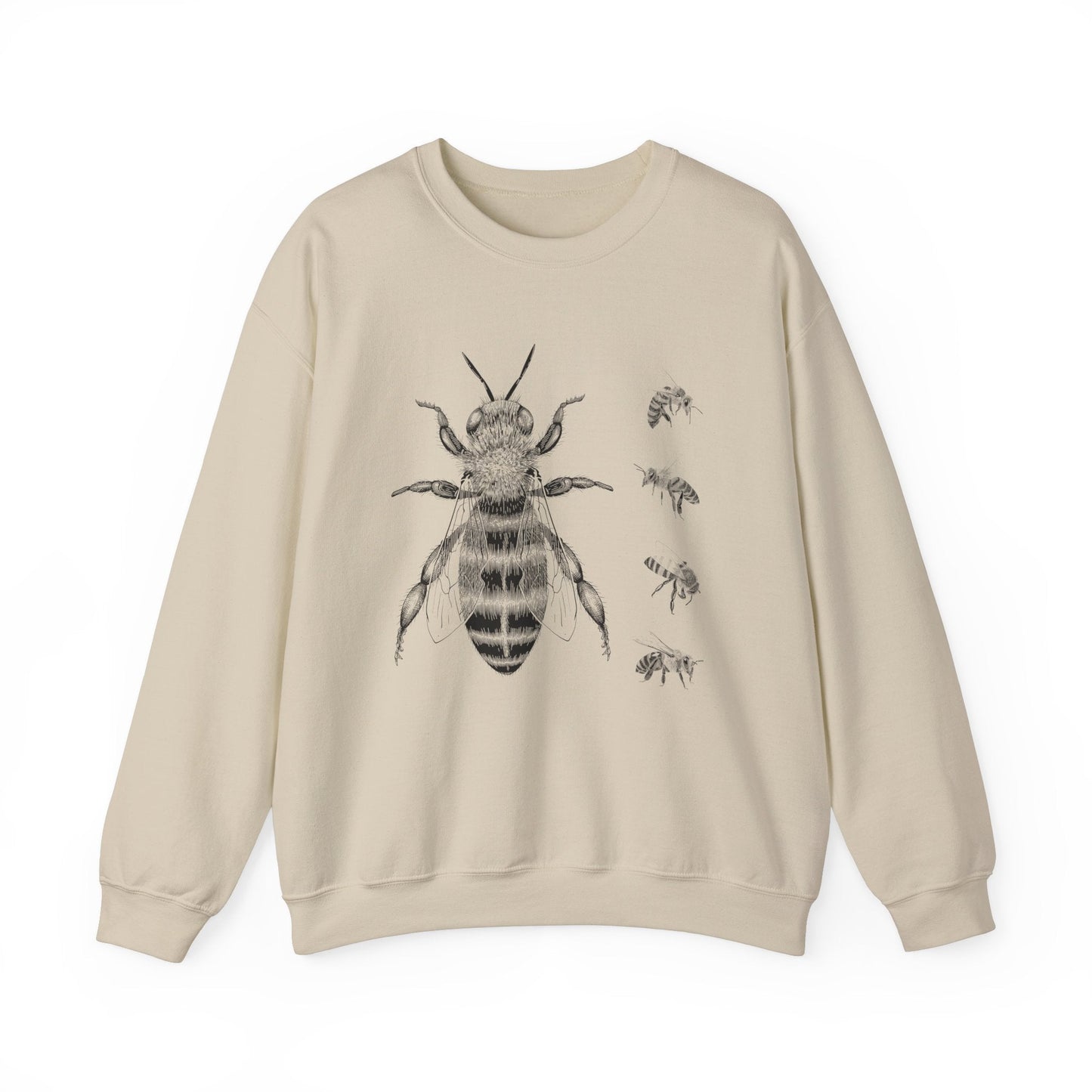 Beeswax Sweatshirt - Bee Pattern Unisex Crewneck Sweatshirt - BZZWAX