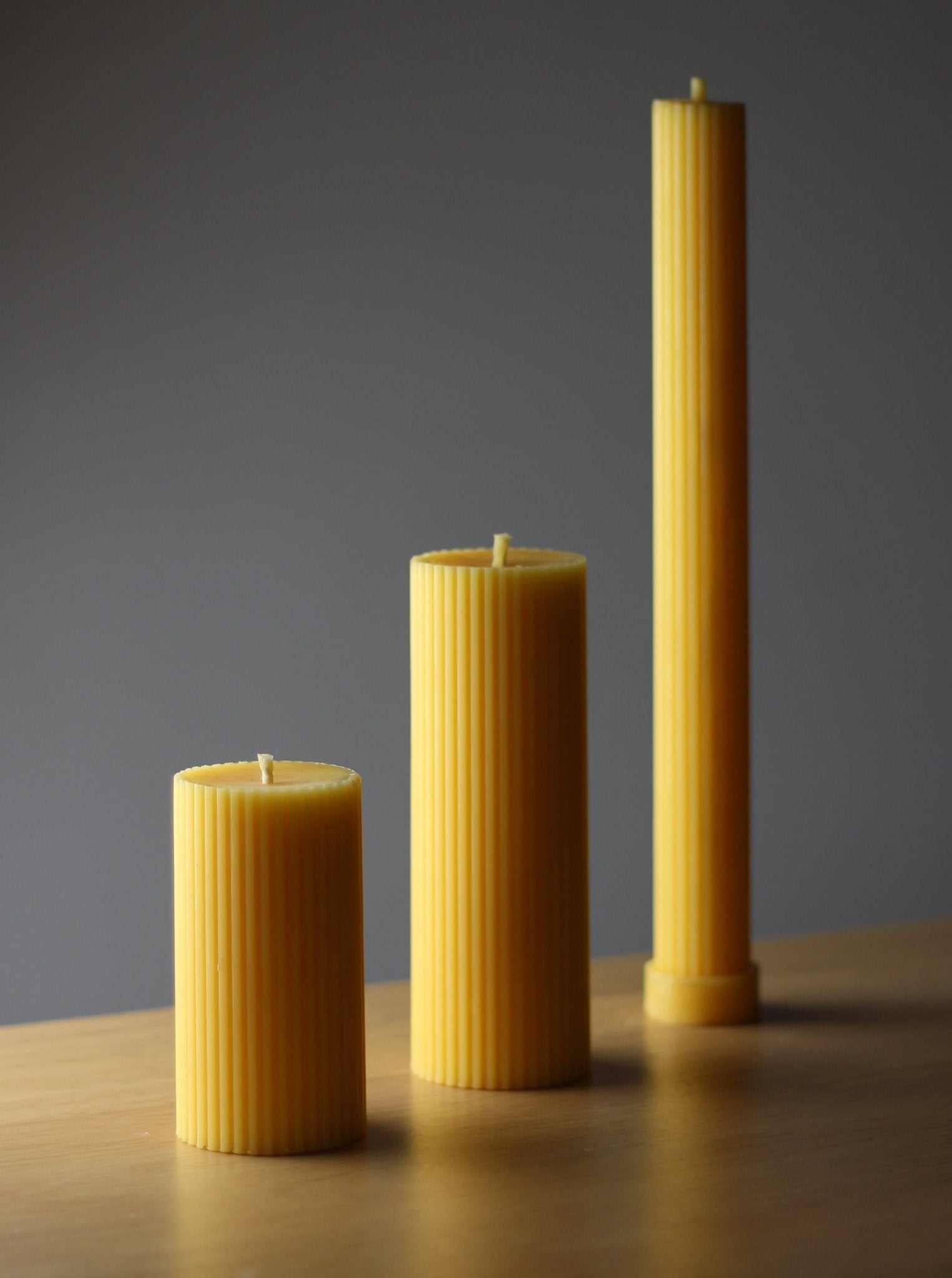 Beeswax Pillar Candles - Cylinders - BZZWAX