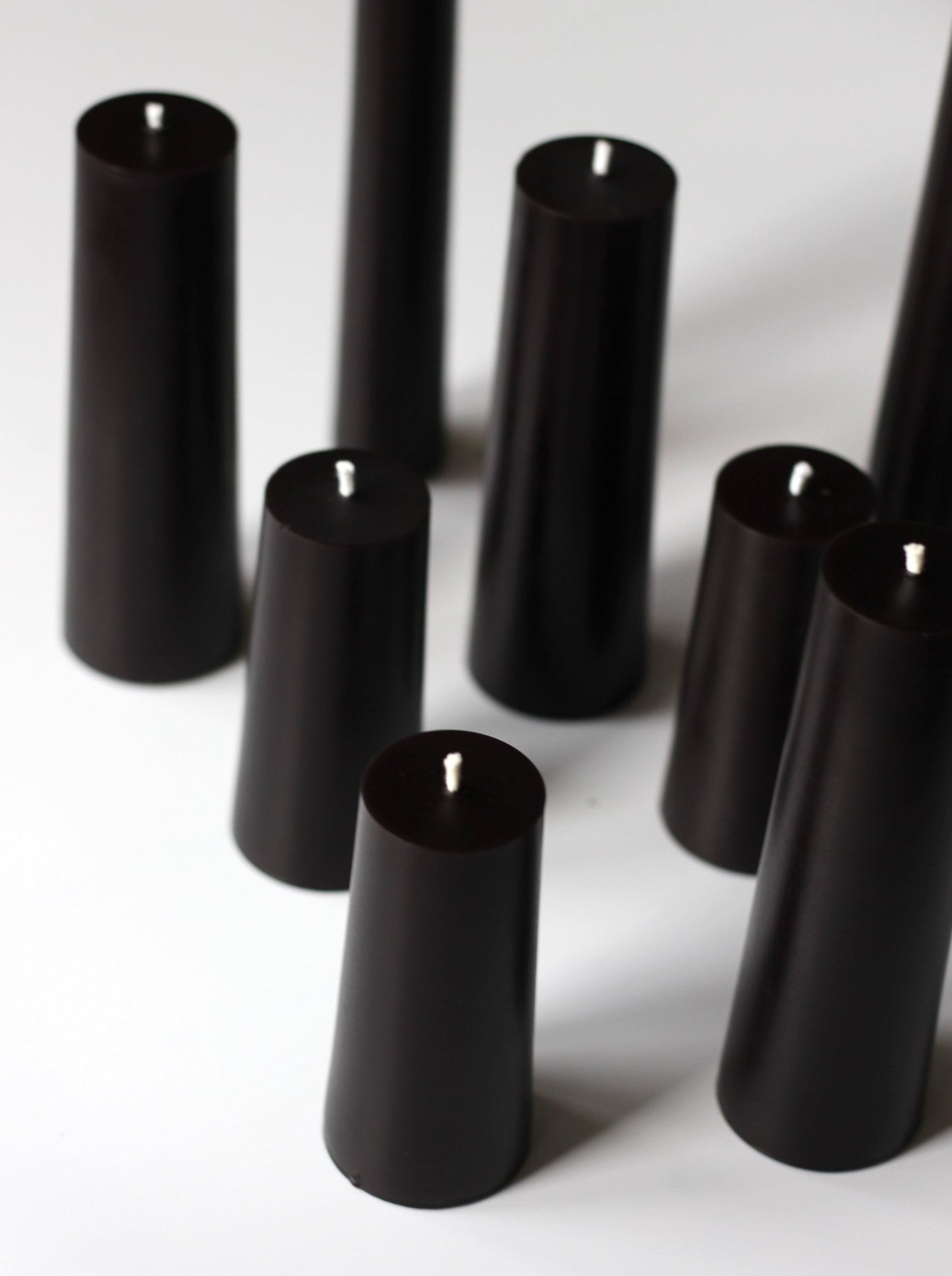 Beeswax Pillar Candles - Pillars - Black - BZZWAX